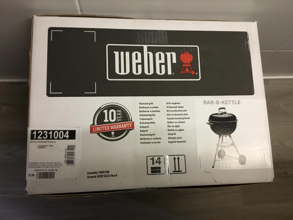 Weber houtskoolbarbecue, nieuw in originele verpakking., Tuin en Terras, Houtskoolbarbecues, Ophalen, Nieuw