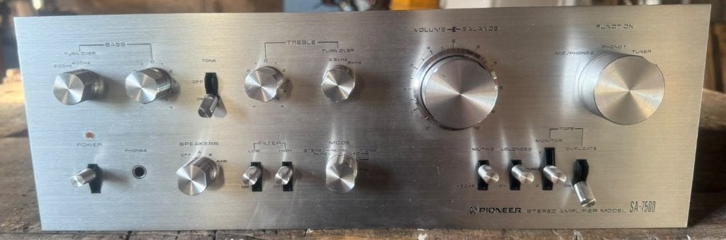 Pioneer SA-7500 Amplifier, Ophalen, Zo goed als nieuw, Pioneer, 120 watt of meer