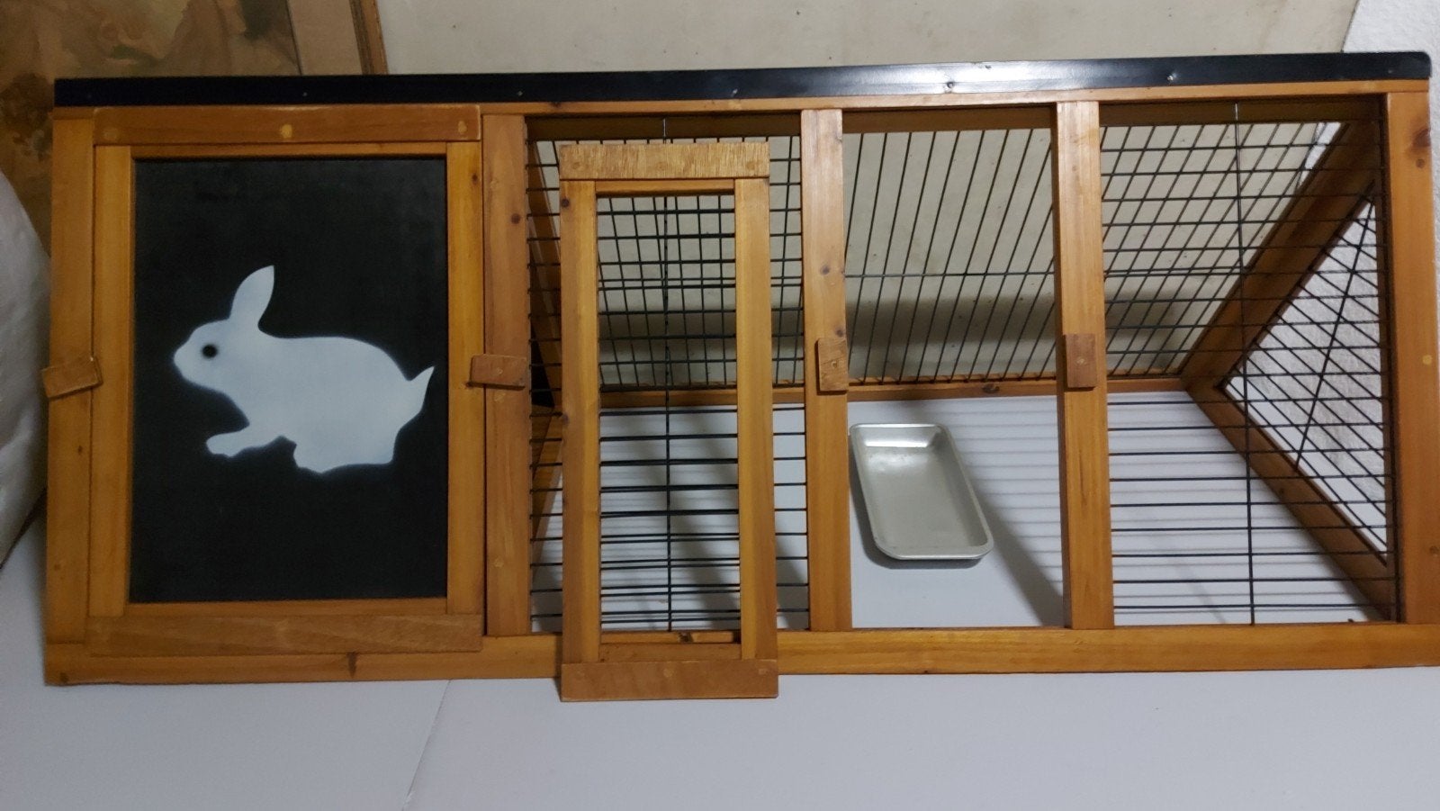 MOOI KONIJNEN HOK/REN VOOR BUITEN ZGAN AFHALEN VOOR €17.50, Ophalen, 110 cm of meer, 60 tot 90 cm, Zo goed als nieuw