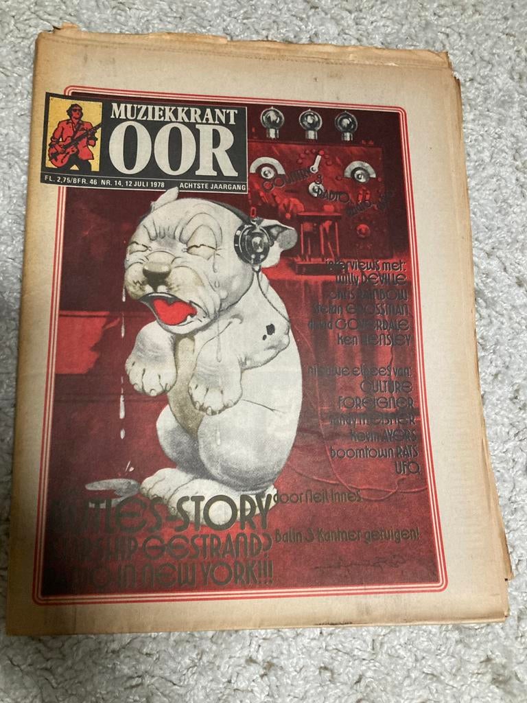 Muziekkrant OOR 1978 CHRIS RAINBOW David Coverdale PANIC, Ophalen of Verzenden, Zo goed als nieuw, Muziek, Film of Tv