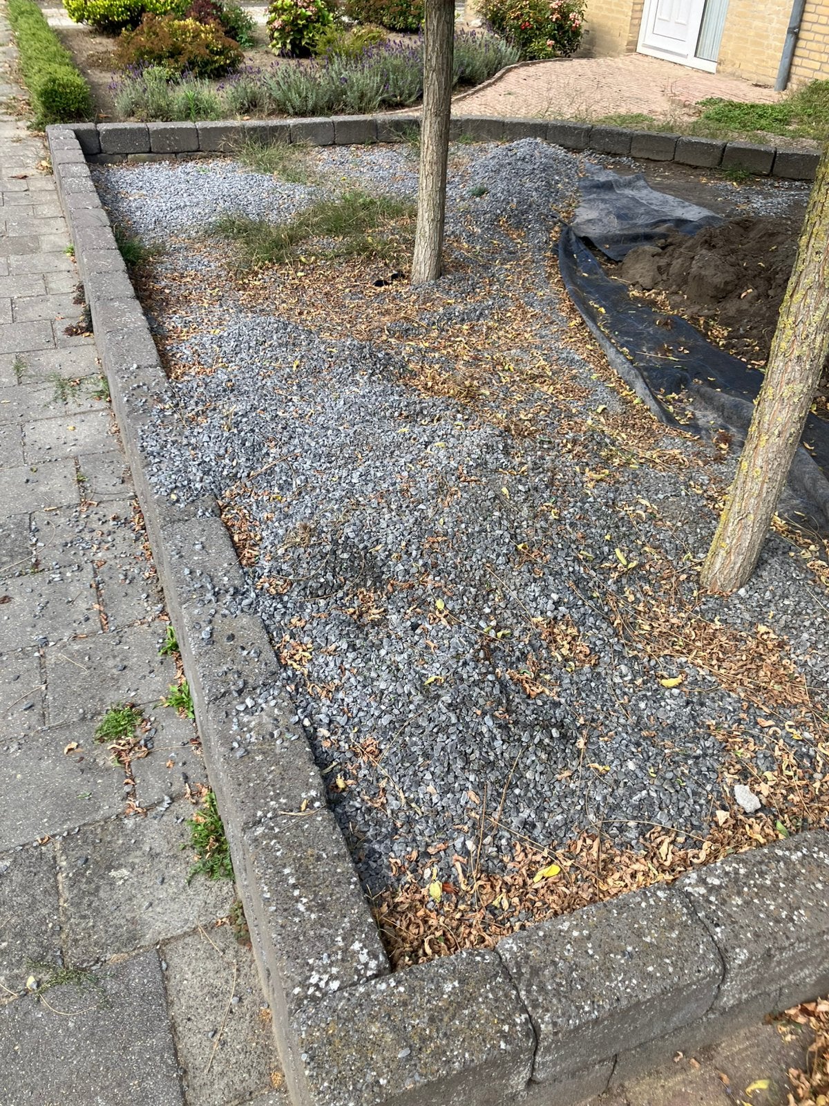 Gratis split / grind +/- 45m2, Ophalen, Gebruikt, Grijs, Split