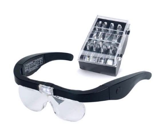 Oplaadbare led hoofdband met vergrootglas, Ophalen of Verzenden, Nieuw, Vergrootglas of Loep