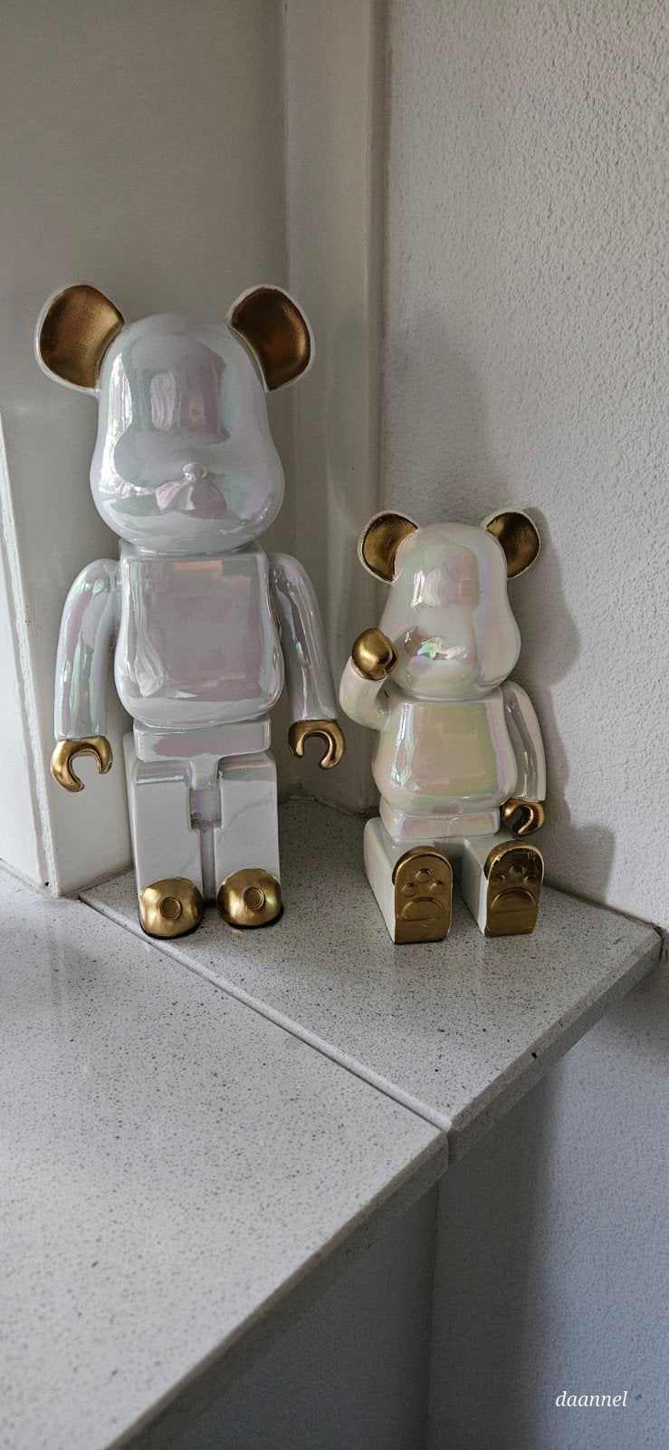 Richmond Interior Beeldjes Set - Wit/Goud/'parelmoer, Ophalen of Verzenden, Zo goed als nieuw, Modern, Wit