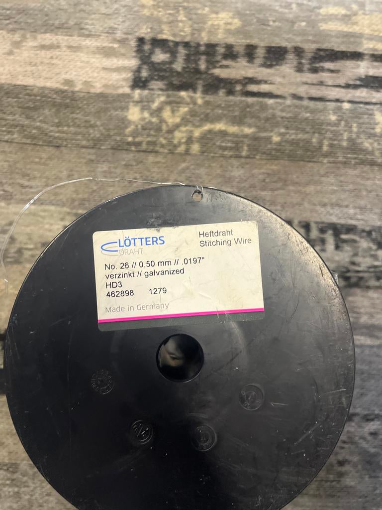 Lötters Heftdraht Verzinkt 0.50 mm - Nieuw 3 st beschikbaar, Overige typen, Nieuw, Ophalen of Verzenden, Nvt