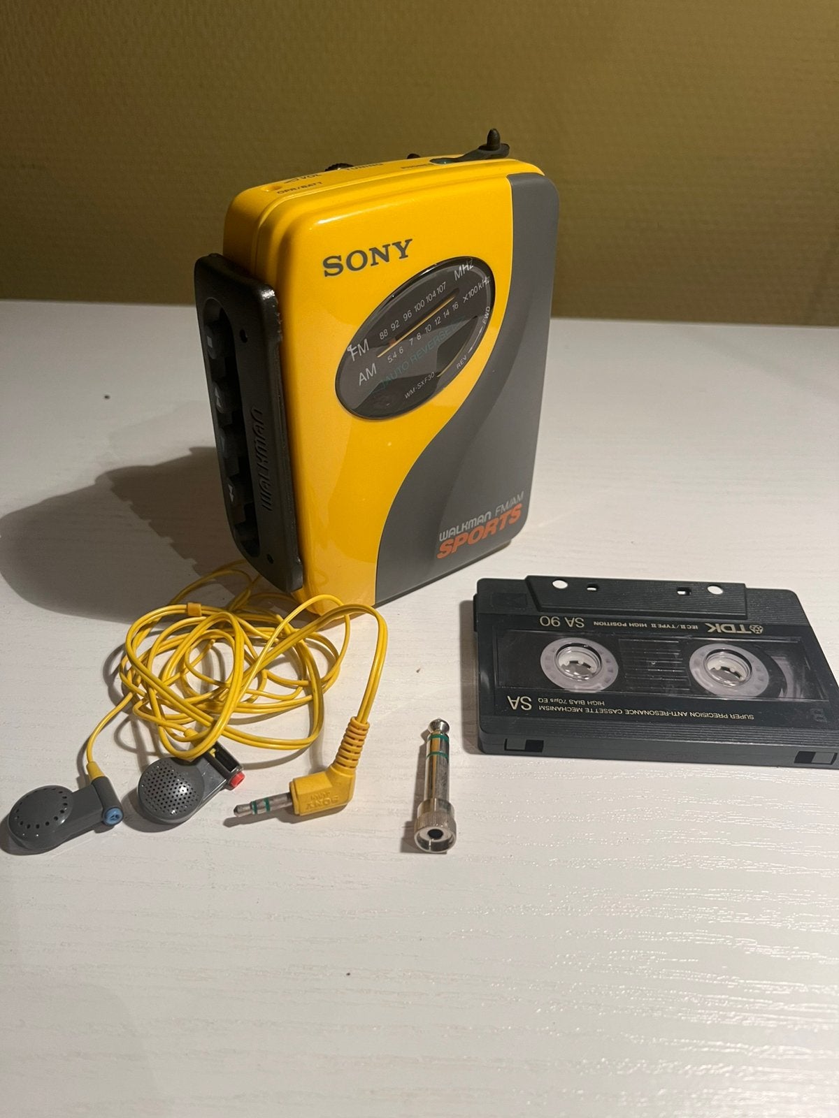 Sony Walkman Sports WM-SXF30 Geel - In Nette Staat, Ophalen of Verzenden, Walkman