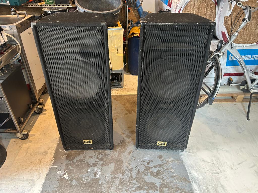 Speakers gatt audio te koop, Gebruikt, 120 watt of meer, Front, Rear of Stereo speakers, Ophalen