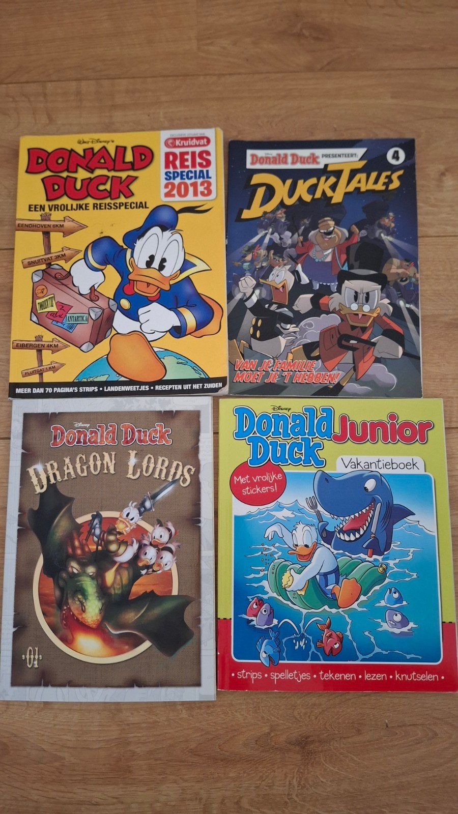 Donald Duck Stripboeken Collectie - 4 Stuks, Meerdere stripboeken, Ophalen of Verzenden, Gelezen