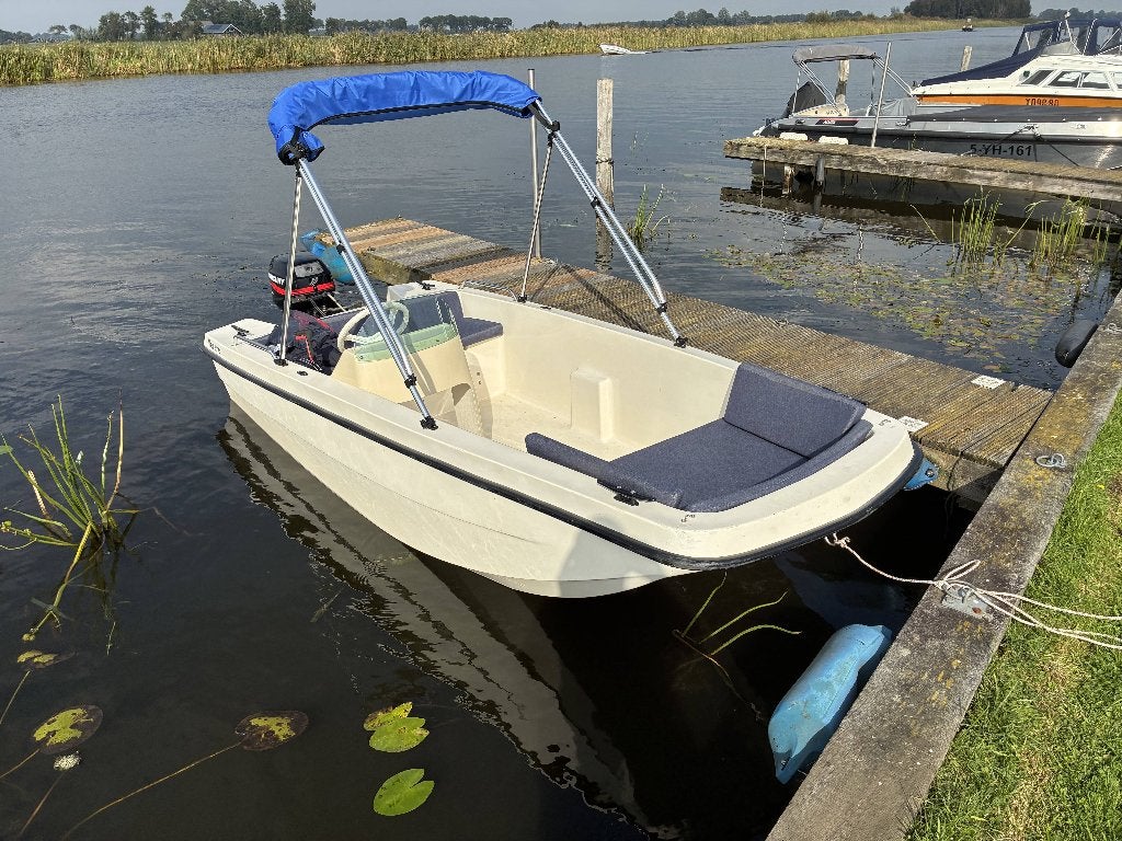 Verano J-360 sloep/consoleboot, incl 9,9 pk motor + trailer, Watersport en Boten, Ophalen, Afdekzeil, Overige typen, Gebruikt