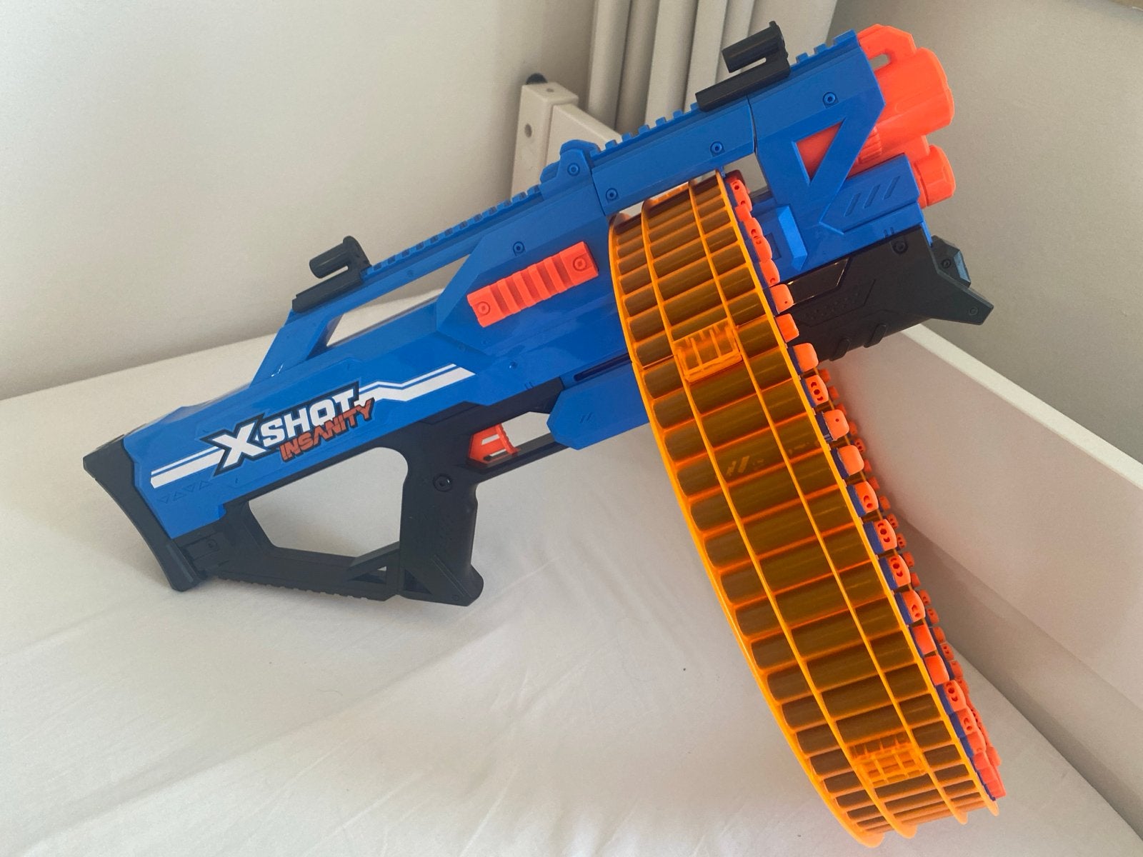 X-Shot Insanity Manic Blaster met 46 darts, Ophalen of Verzenden, Zo goed als nieuw, Jongen of Meisje