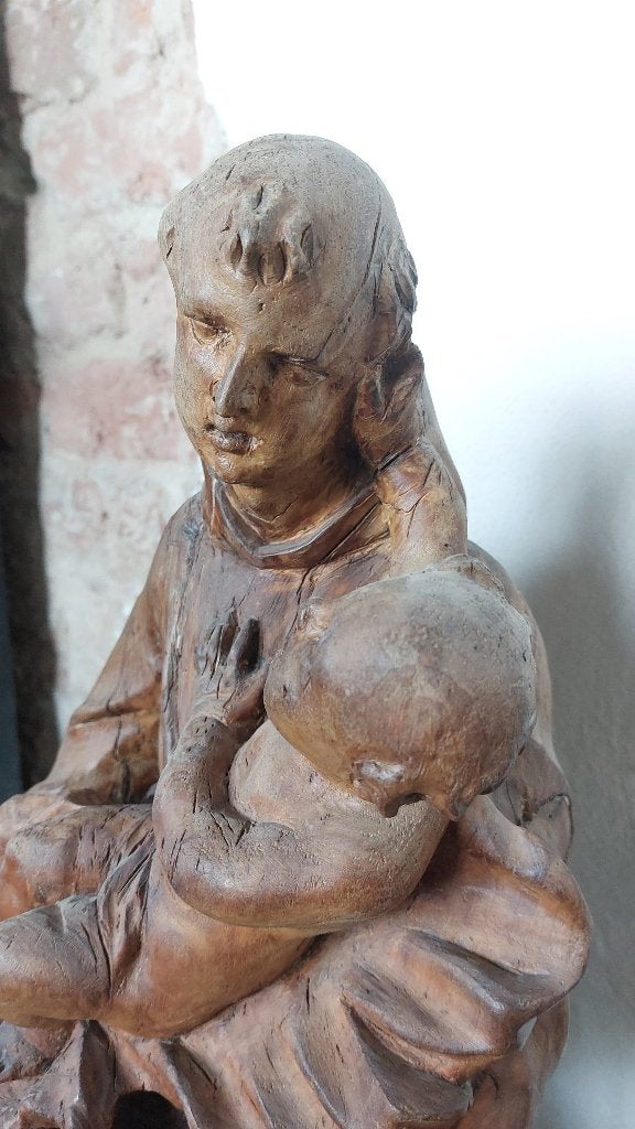 Antonius van Padova met christus houtsnijwerk antiek sakraal, Antiek en Kunst, Kunst | Beelden en Houtsnijwerken, Ophalen of Verzenden