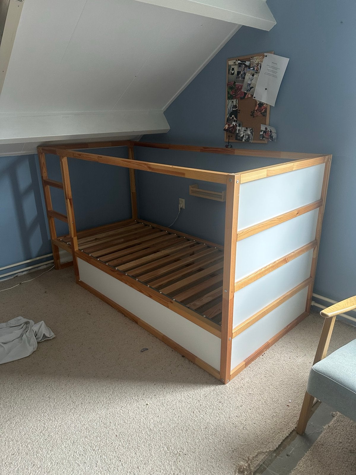 Ikea Kura bed met lattenbodem - 90x200, Ophalen, Verstelbaar, 90 cm, Eenpersoons