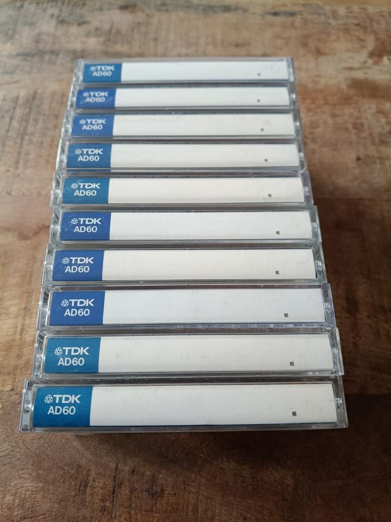 10+2x TDK AD60  1986, Cd's en Dvd's, Cassettebandjes, 2 t/m 25 bandjes, Overige genres, Ophalen of Verzenden, Zo goed als nieuw