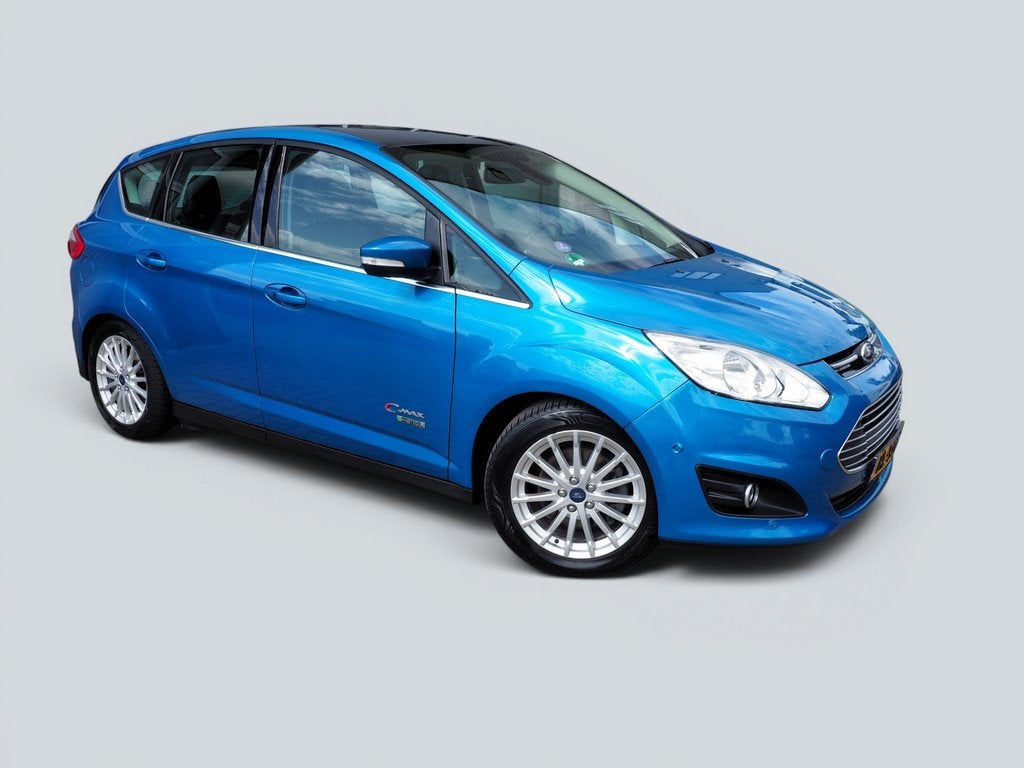 Ford C-MAX 2.0 Plug-in Hybrid Titanium Plus LUXE! PANO LEER, Auto's, Ford, Automaat, 137 pk, Gebruikt, Blauw