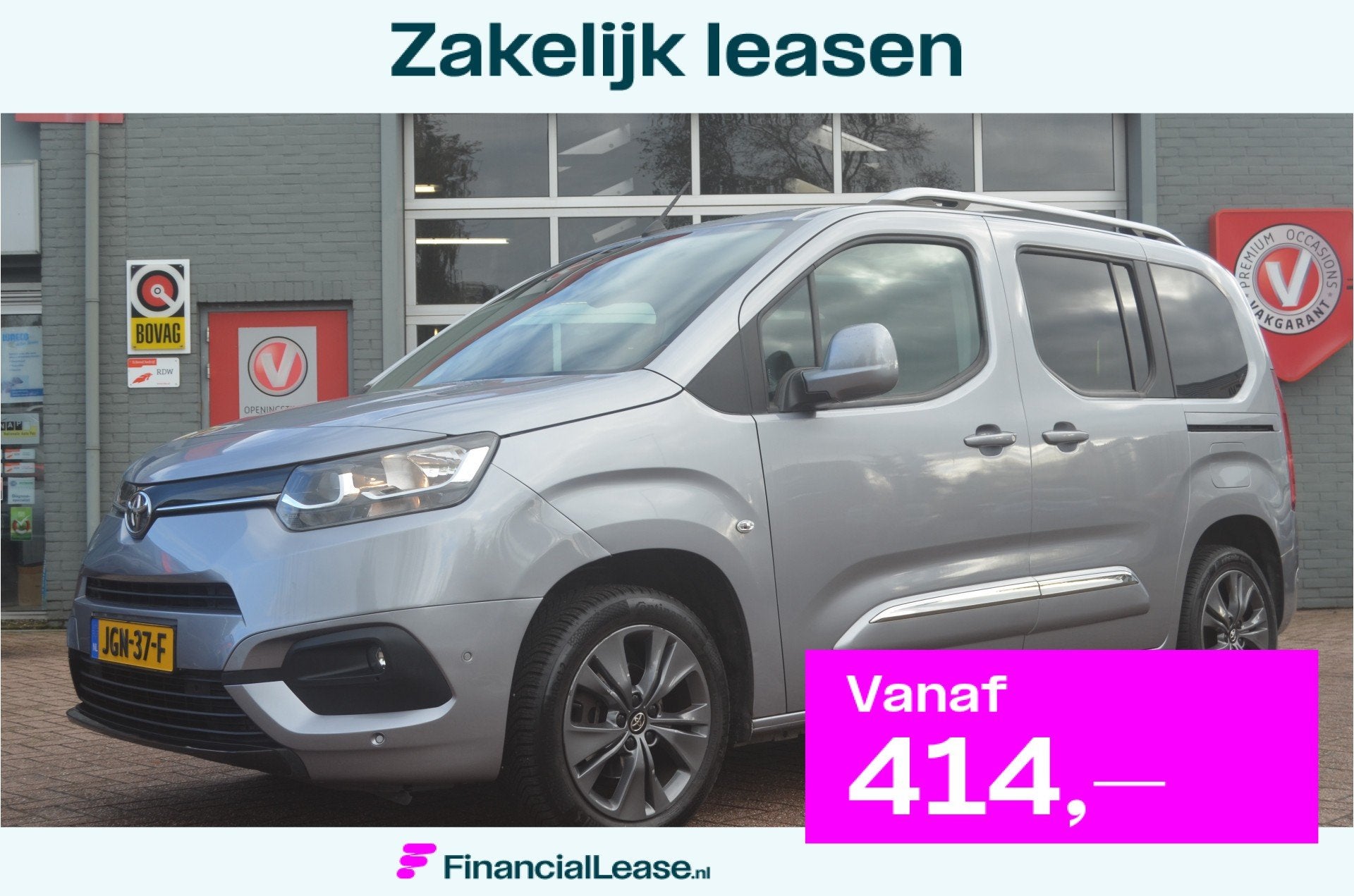 Toyota ProAce CITY Verso nw. motor! panodak 12 mnd.gar., Voorwielaandrijving, 12 maanden, Gebruikt, Bedrijf