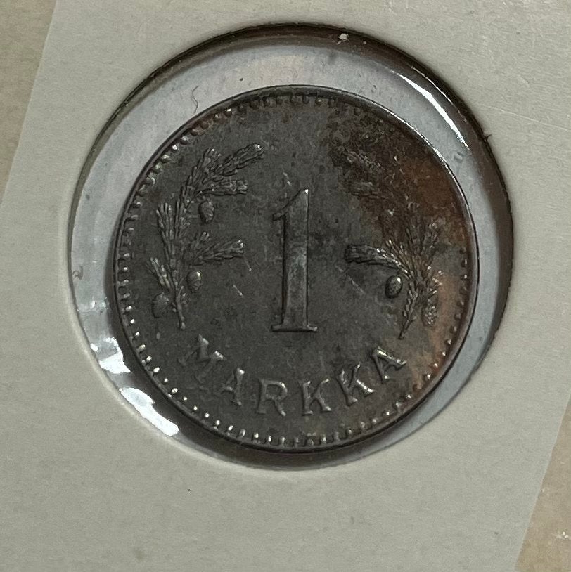 1 markka Finland 1951, Ophalen of Verzenden, Overige landen