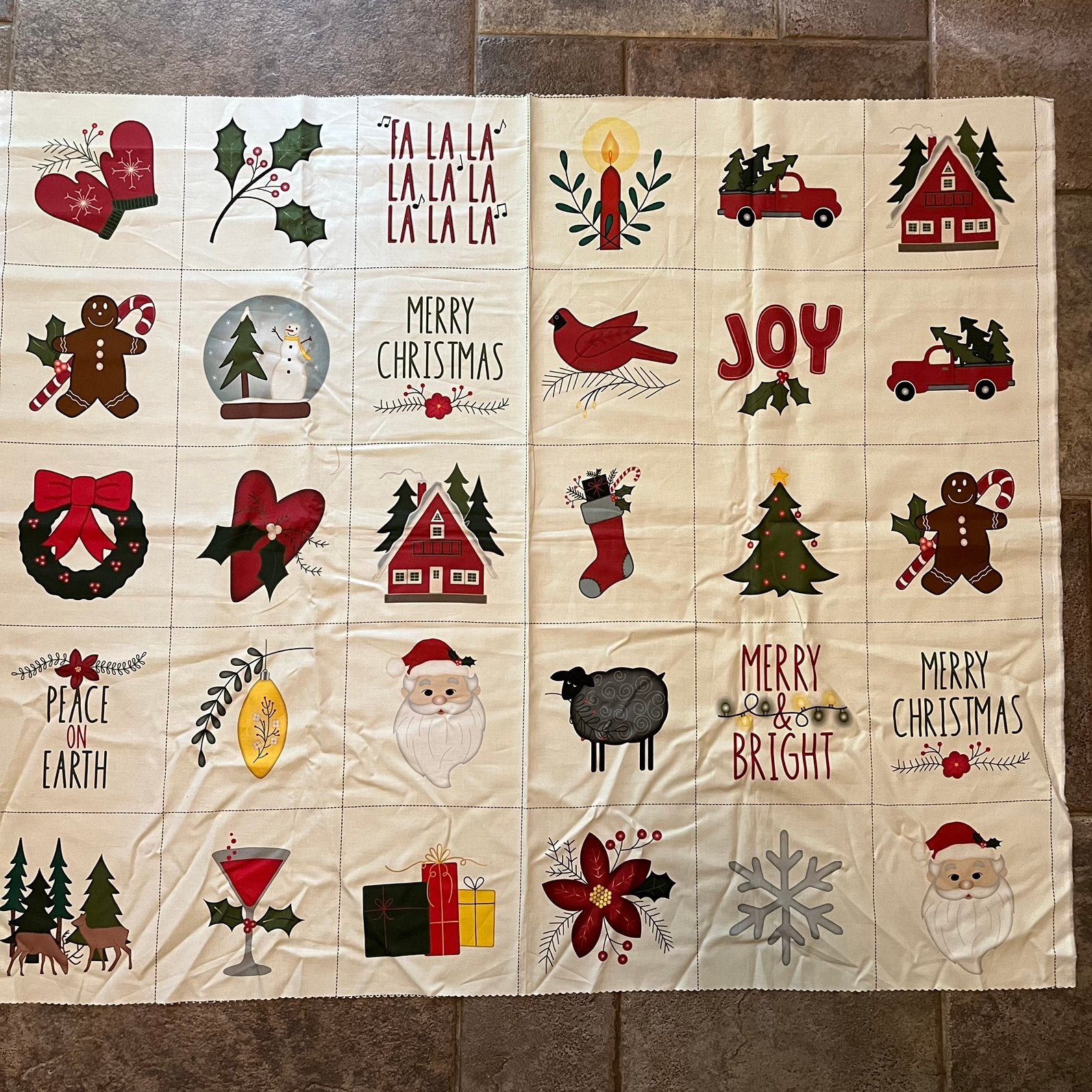 Panel - Joyful Gatherings 2, Hobby en Vrije tijd, Stoffen en Lappen, Overige kleuren, Verzenden, Nieuw, 30 tot 120 cm