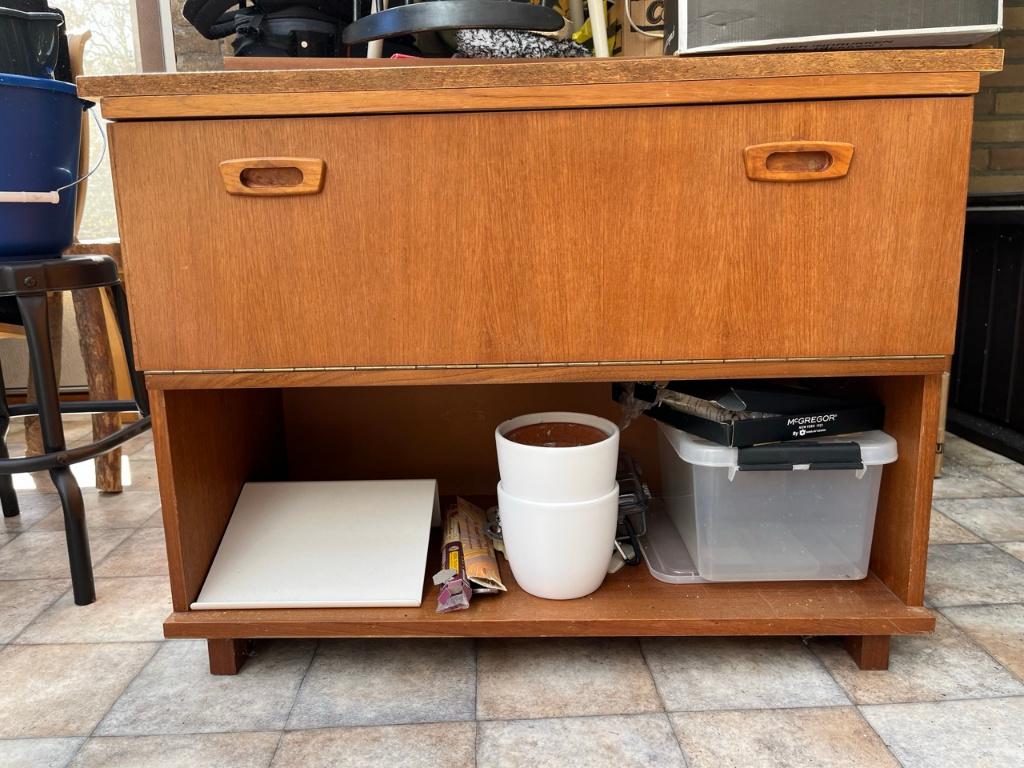 Vintage tv meubel / klepkast pastoe, Ophalen, Gebruikt, Pastoe vintage Deens, Teakhout