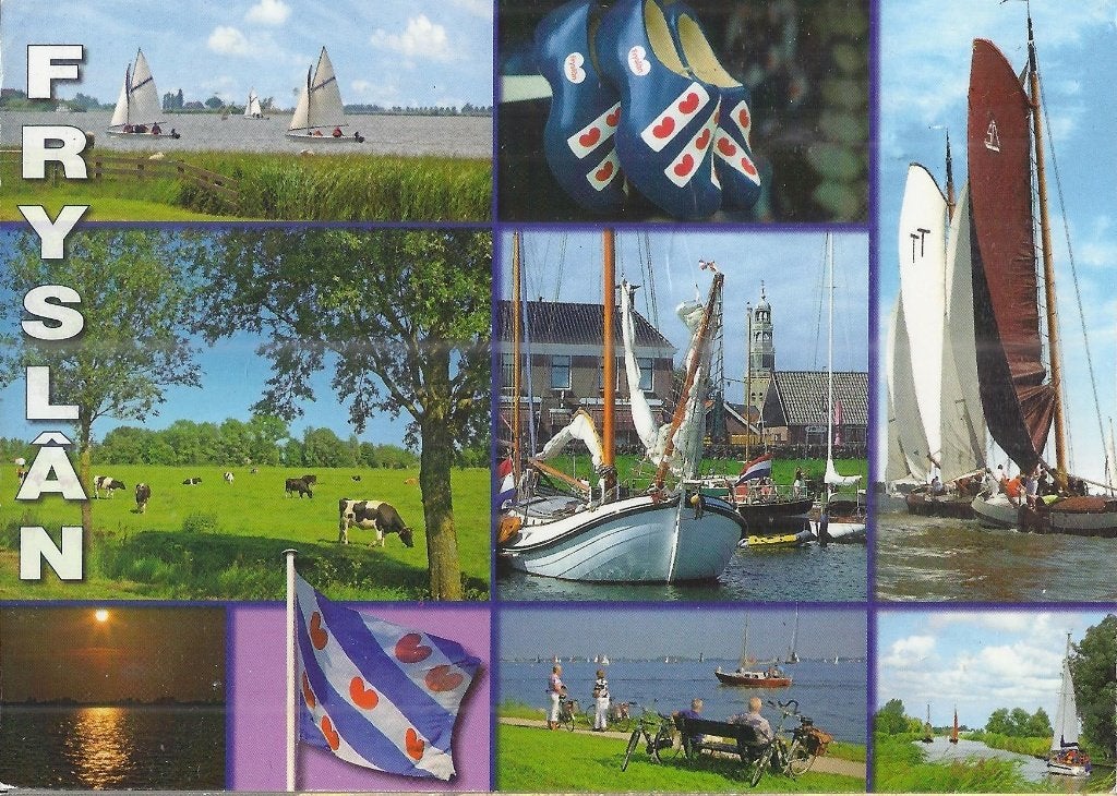 A399 Gelopen ansichtkaart Friesland, Ophalen of Verzenden, 1980 tot heden, Gelopen, Friesland