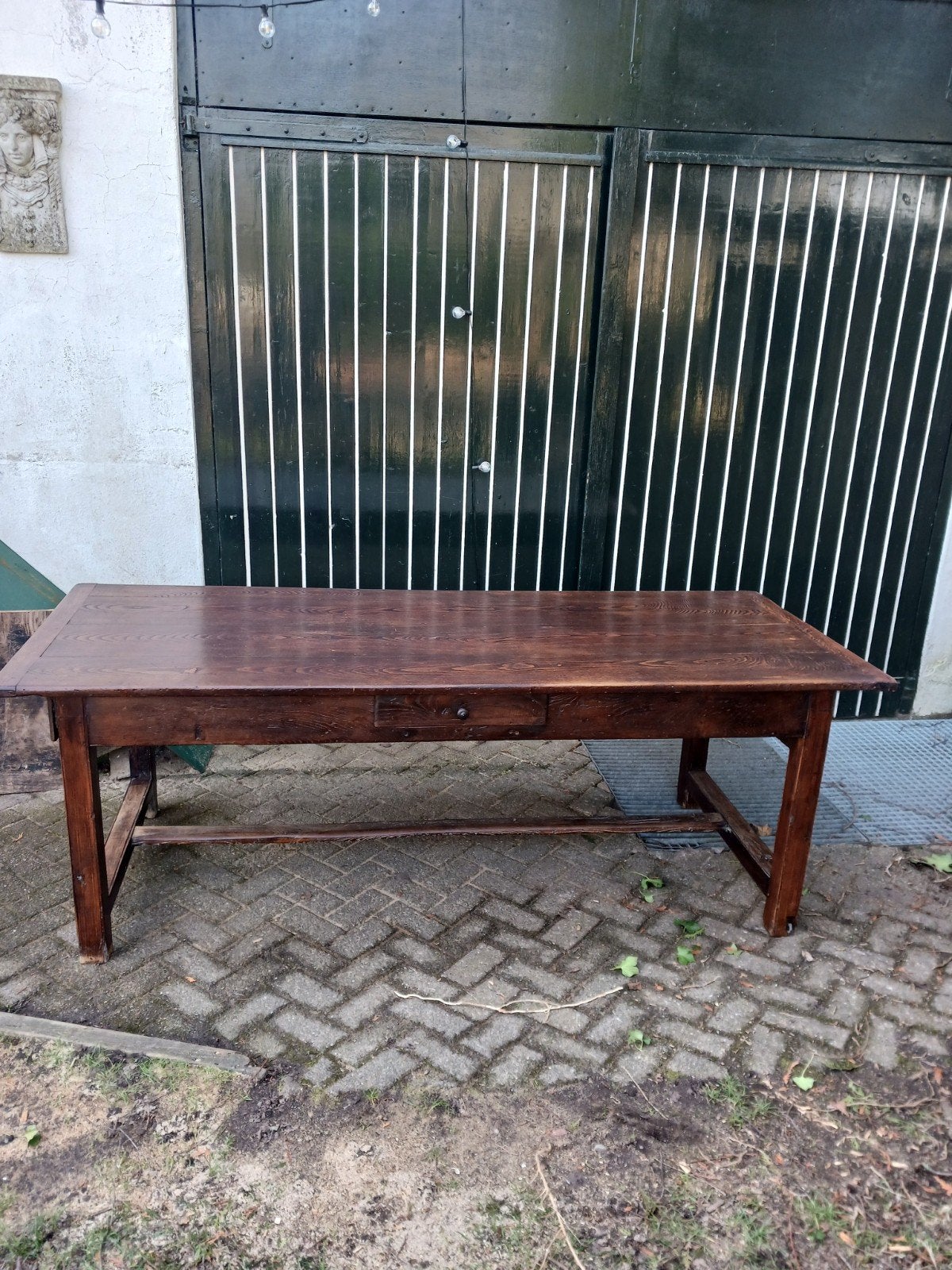 Franse Antieke Tafel van 230 cm., Ophalen of Verzenden
