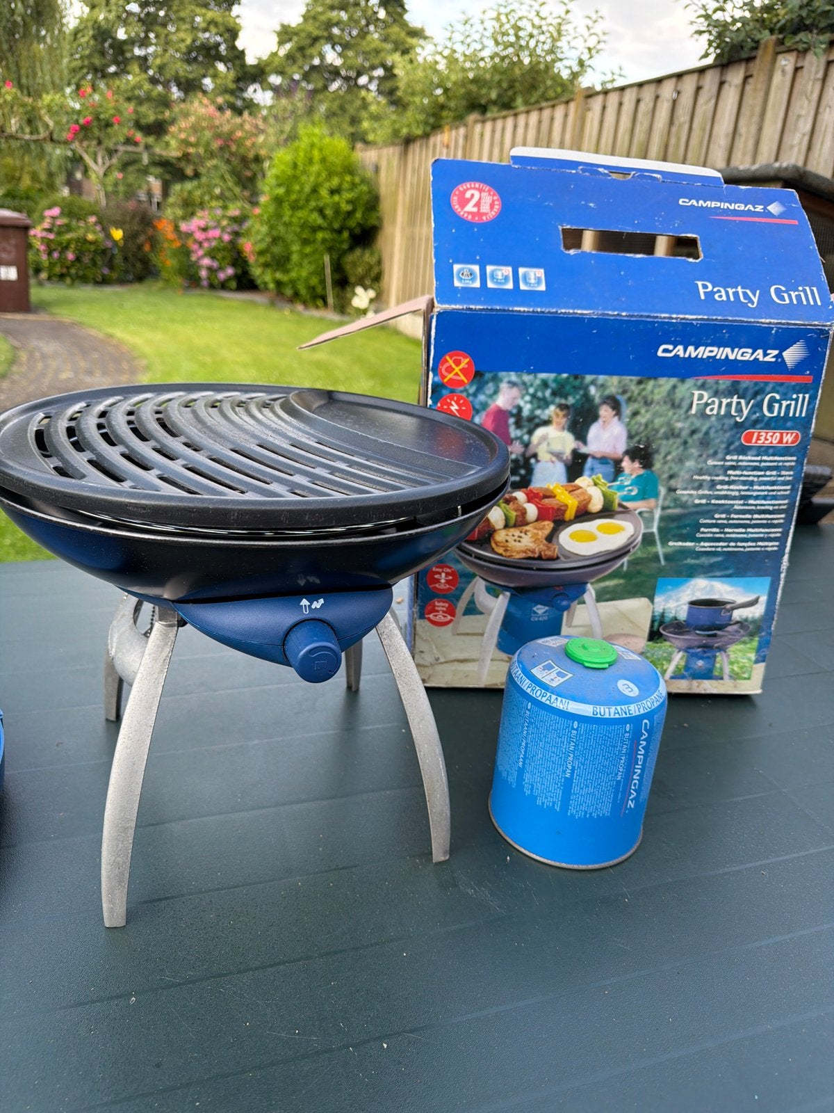 Campingaz Party Grill - Multifunctioneel Kooktoestel, Caravans en Kamperen, Kampeeraccessoires, Ophalen, Zo goed als nieuw