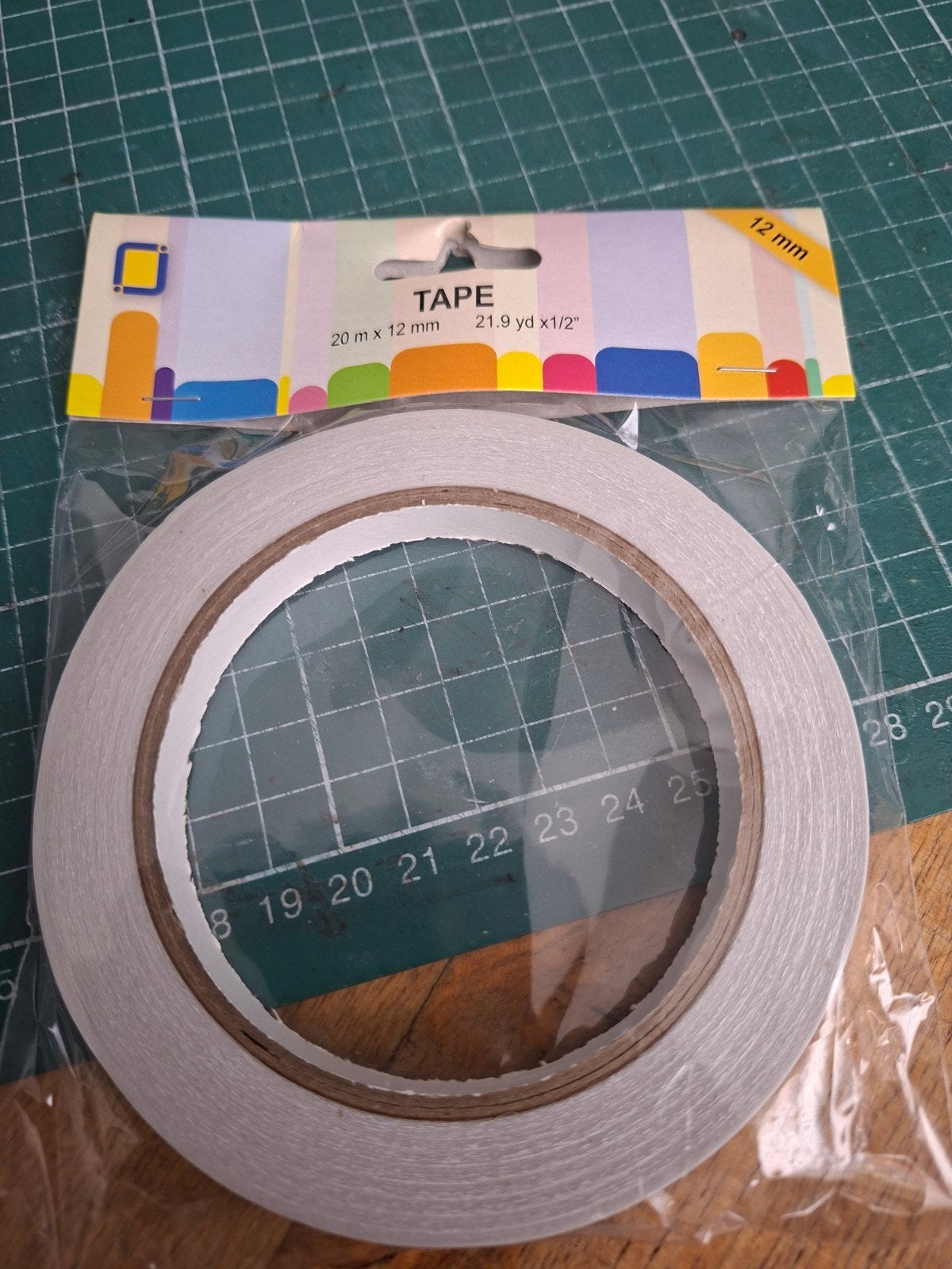 Dubbelzijdig plakband 20m x 12mm, Ophalen of Verzenden, Nieuw