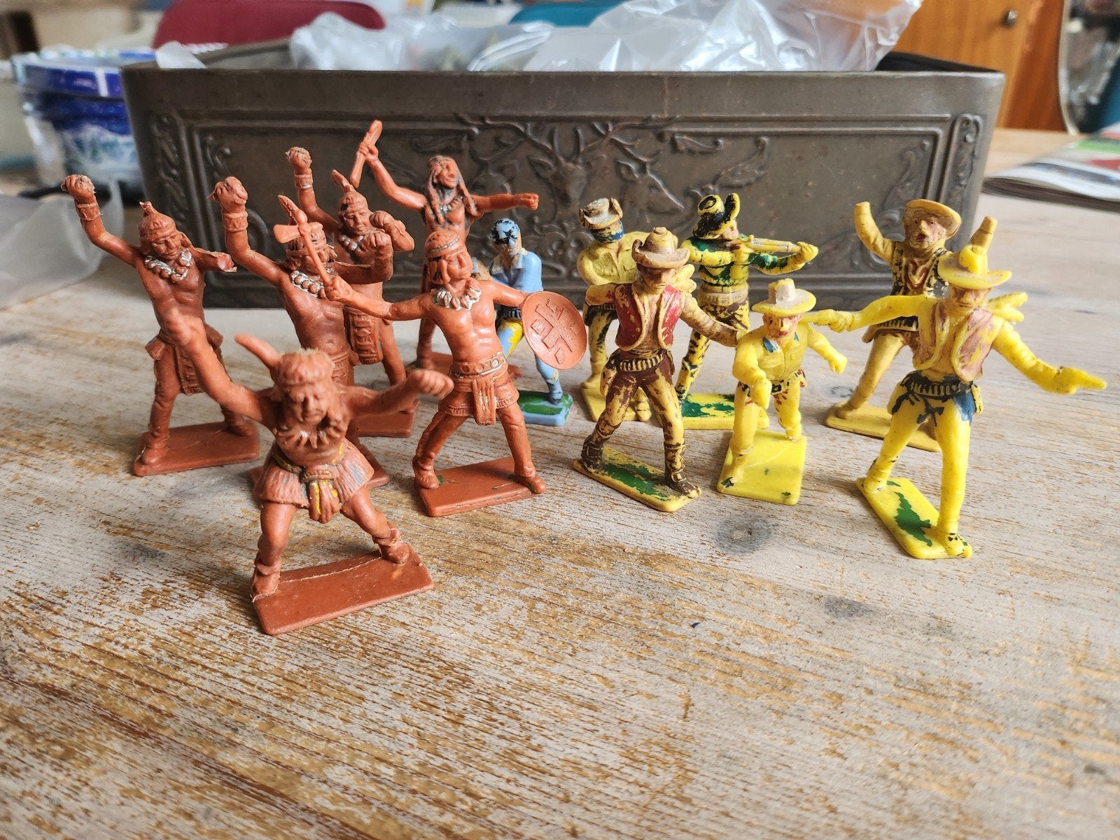 vintage verzameling Cowboys en indianen jaren 1950/60, Verzamelen, Ophalen of Verzenden, Gebruikt