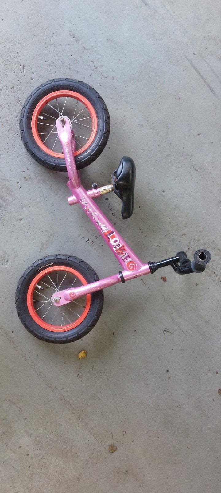 Loekie loopfiets roze, Ophalen, Gebruikt, Loopfiets