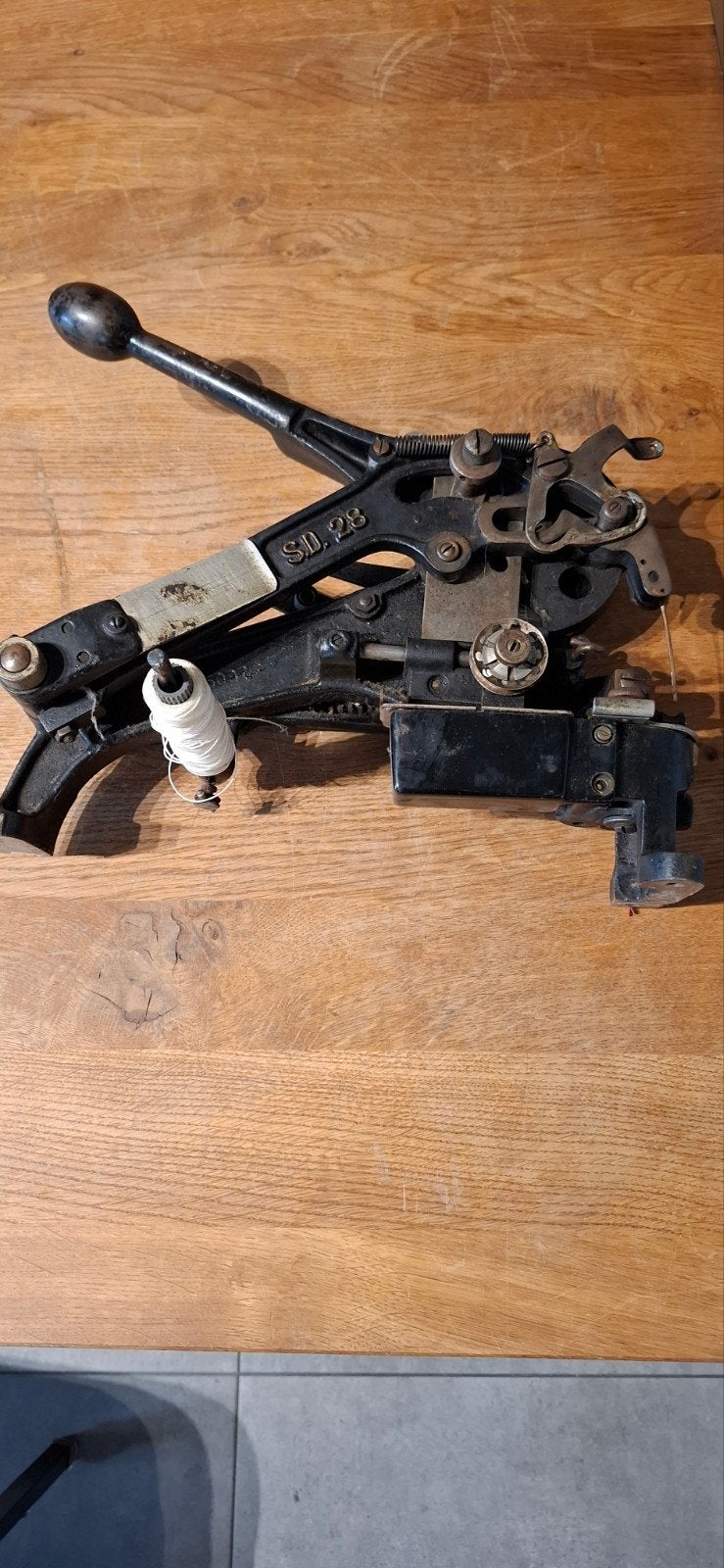 Antieke naaimachine voor leer, Ophalen of Verzenden