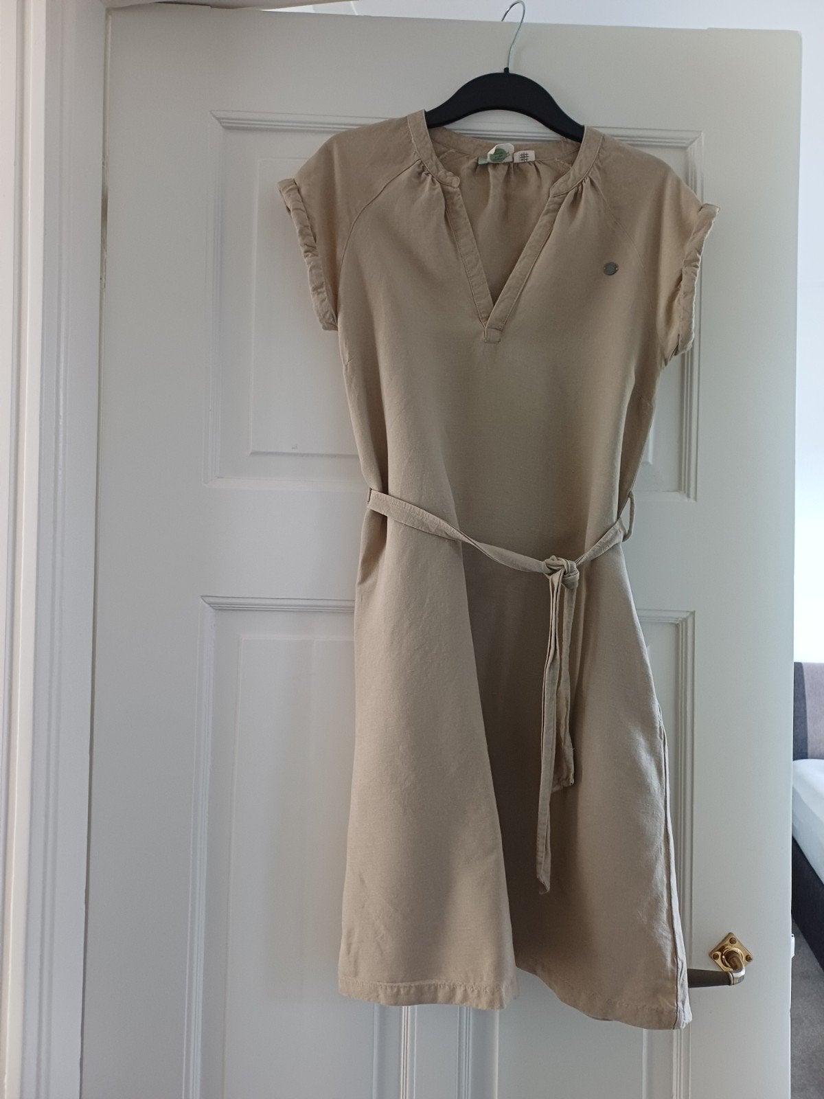 Linnen jurk kleur merk Ragwear, Maat 38/40 (M), Beige, Ophalen of Verzenden, Zo goed als nieuw