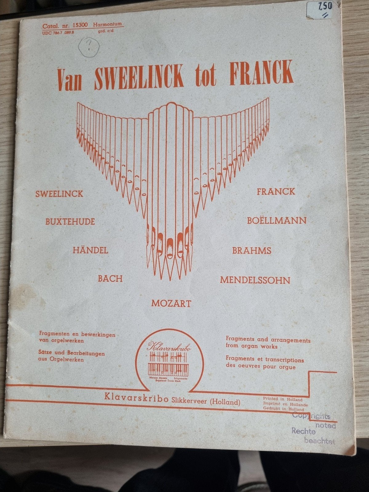 klavarskribo, Van Sweelinck tot Franck, Ophalen of Verzenden, Gebruikt, Artiest of Componist, Religie en Gospel