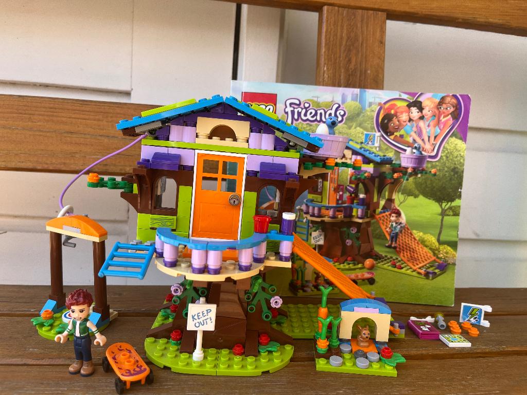 LEGO Friends Mia's Boomhut 41335 + handleiding, Kinderen en Baby's, Speelgoed | Duplo en Lego, Ophalen of Verzenden, Zo goed als nieuw