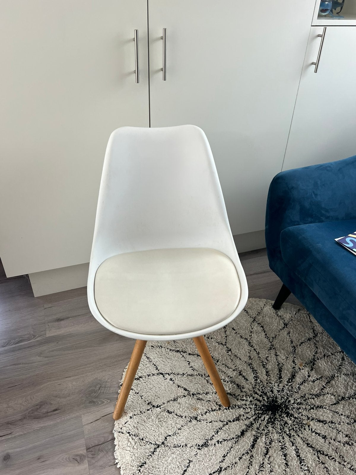 Witte stoel, Huis en Inrichting, Stoelen, Ophalen, Gebruikt, Wit, Eén