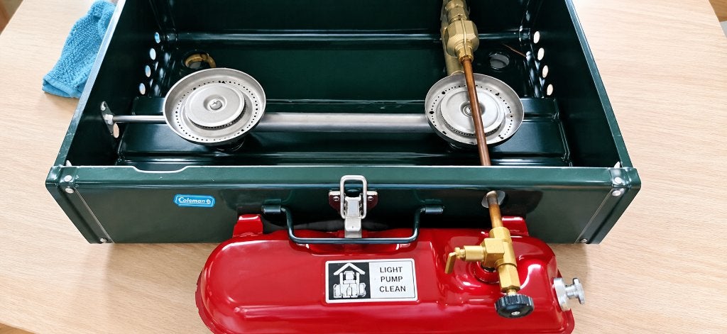 coleman stove, Ophalen, Zo goed als nieuw