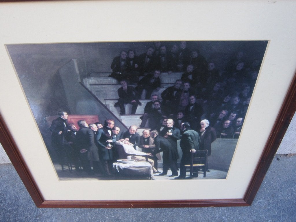VOOR EEN STUDENT ??Mooie repr Litho 1e Operatie met Ether, Antiek en Kunst, Kunst | Litho's en Zeefdrukken, Ophalen, Lithografie