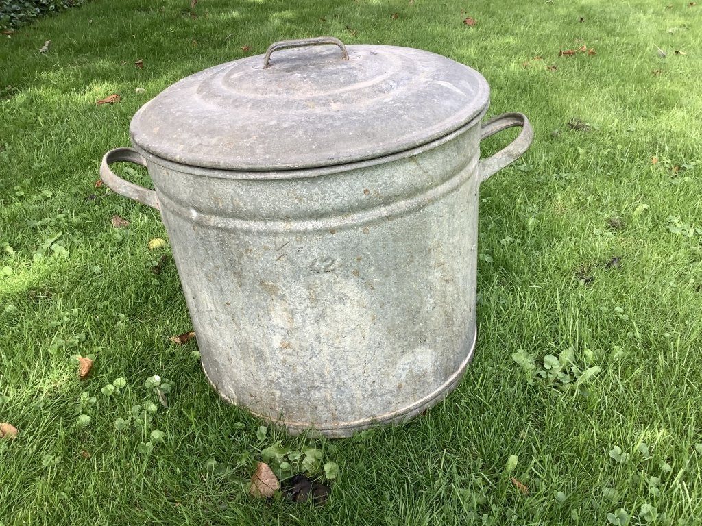 Vintage zinken ton, Ophalen