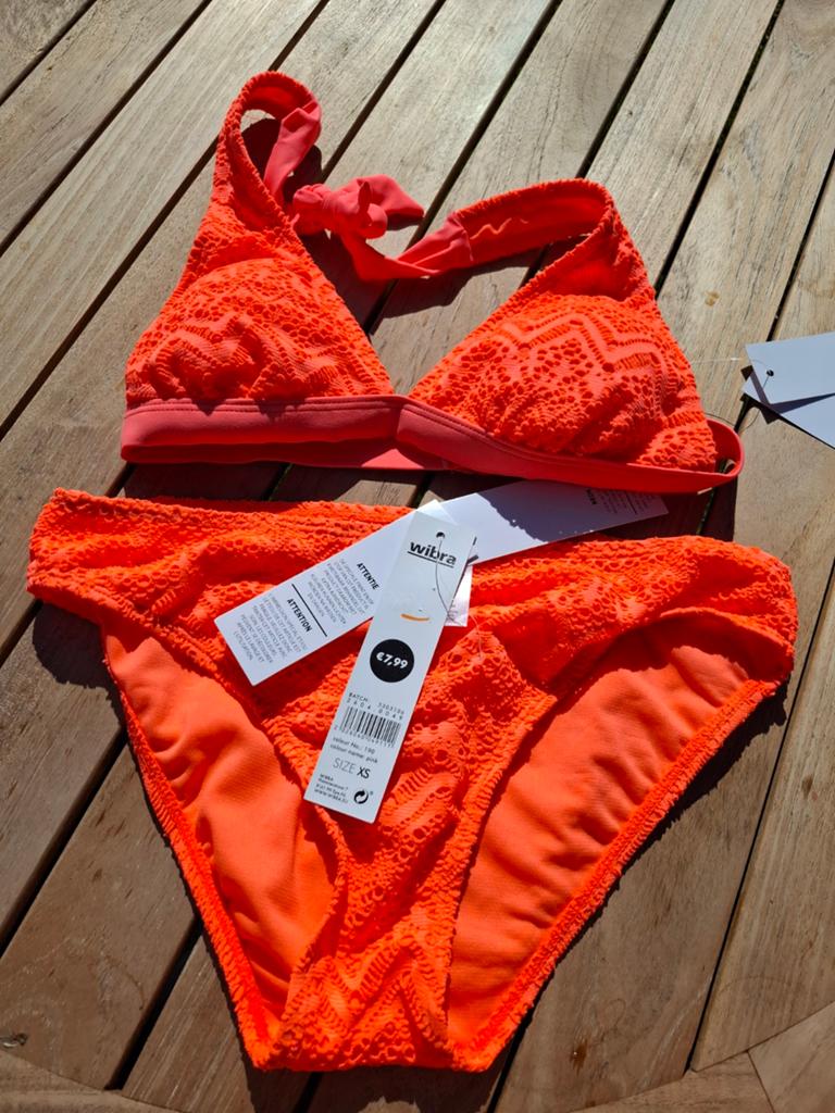 Nieuwe neon pink bikini maat XS, Nieuw, Ophalen of Verzenden, Roze, Bikini