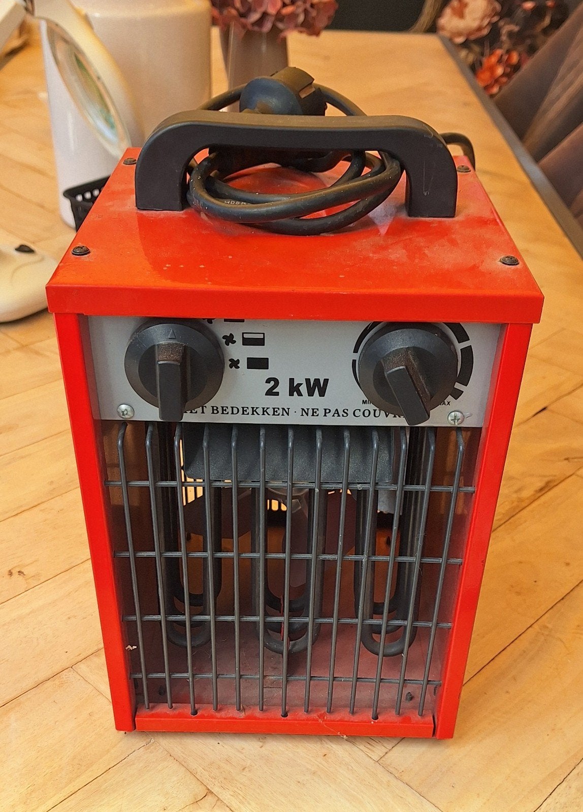Compacte 2kW Werkplaatskachel / Bouwkachel, Ophalen