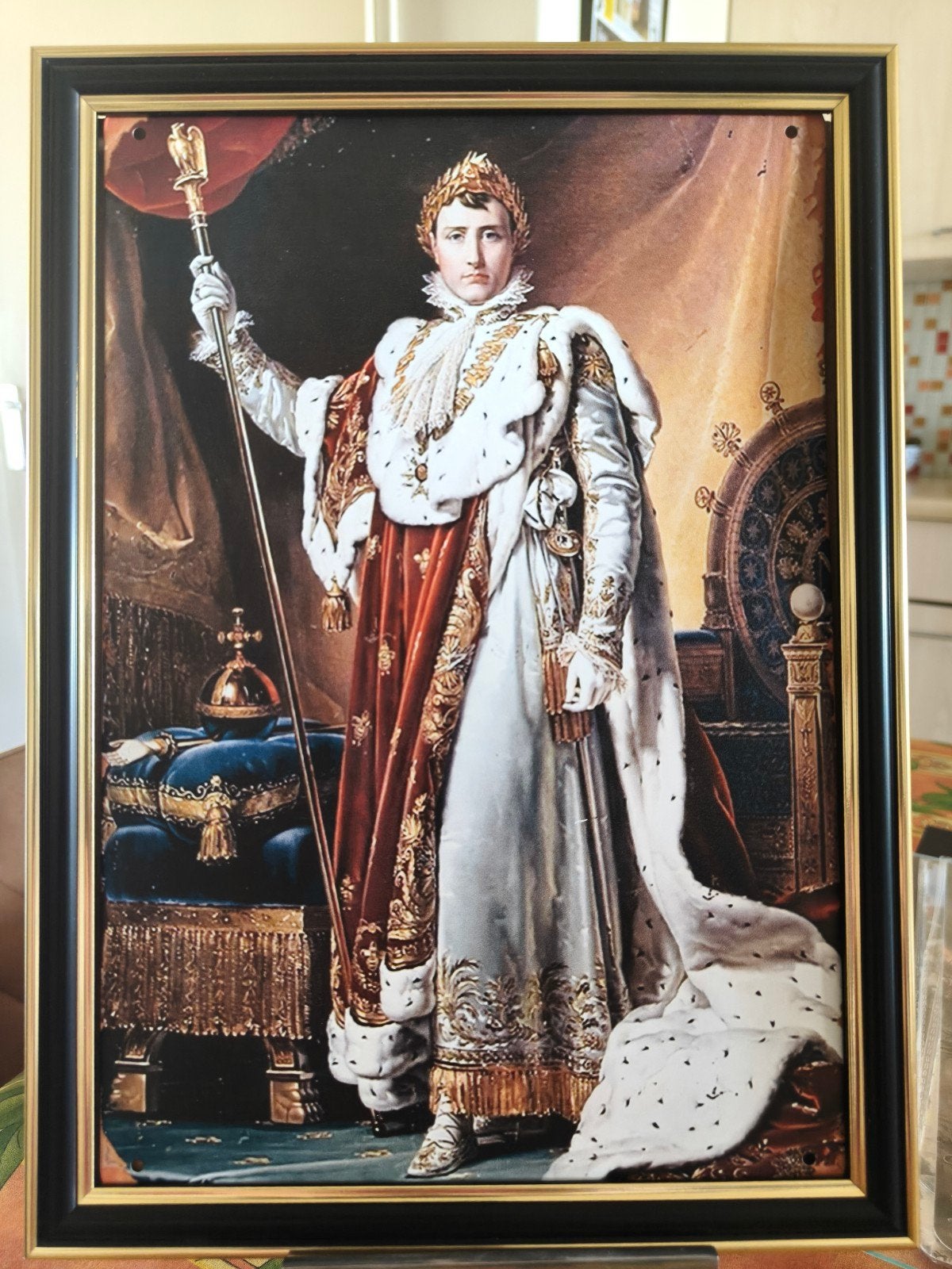 Ingelijste reproductie Napoleon Bonaparte, Ophalen of Verzenden