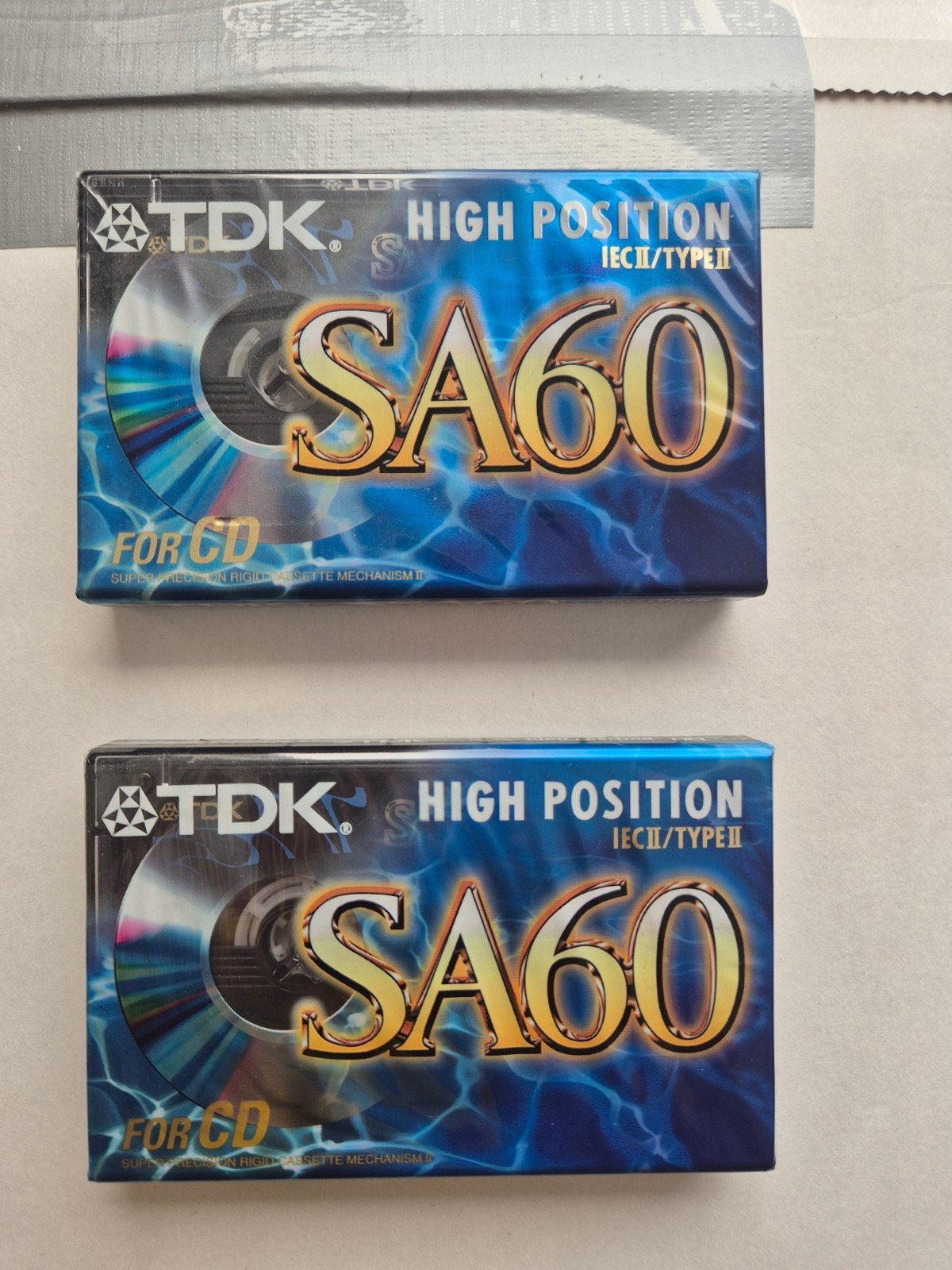 TDK SA 60 cassettebandjes nog in folie, 2 t/m 25 bandjes, Overige genres, Ophalen of Verzenden, Nieuw in verpakking