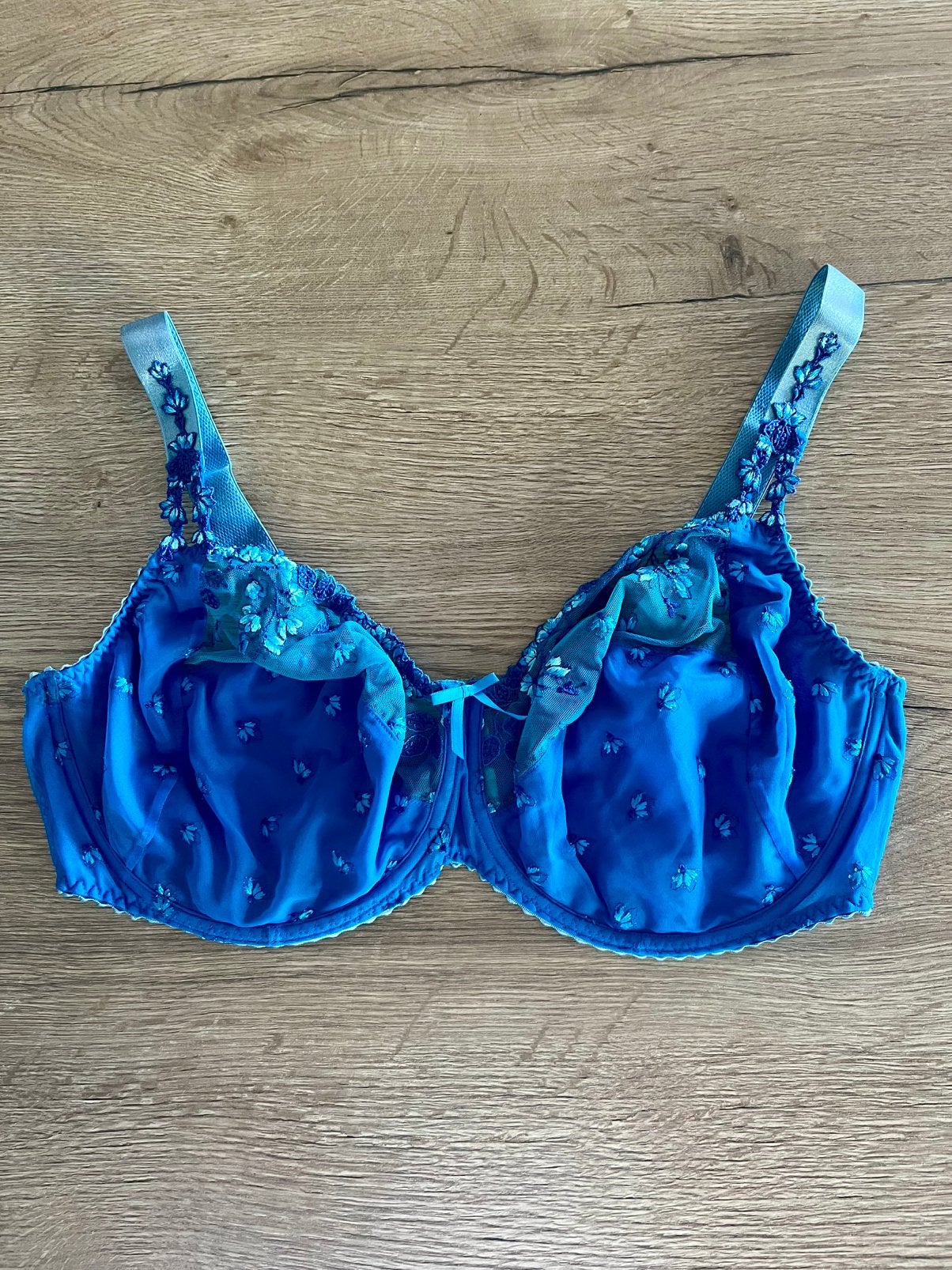 Prima donna 90F full cup blauw borduur, BH, Verzenden, Blauw