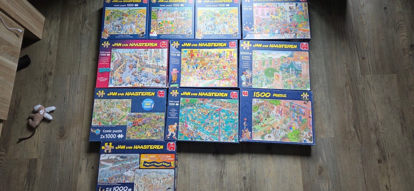 Jan van Haasteren Puzzels - Diverse 1000 en 1500 stukjes, Ophalen, Meer dan 50 stukjes, Gebruikt, 6 jaar of ouder