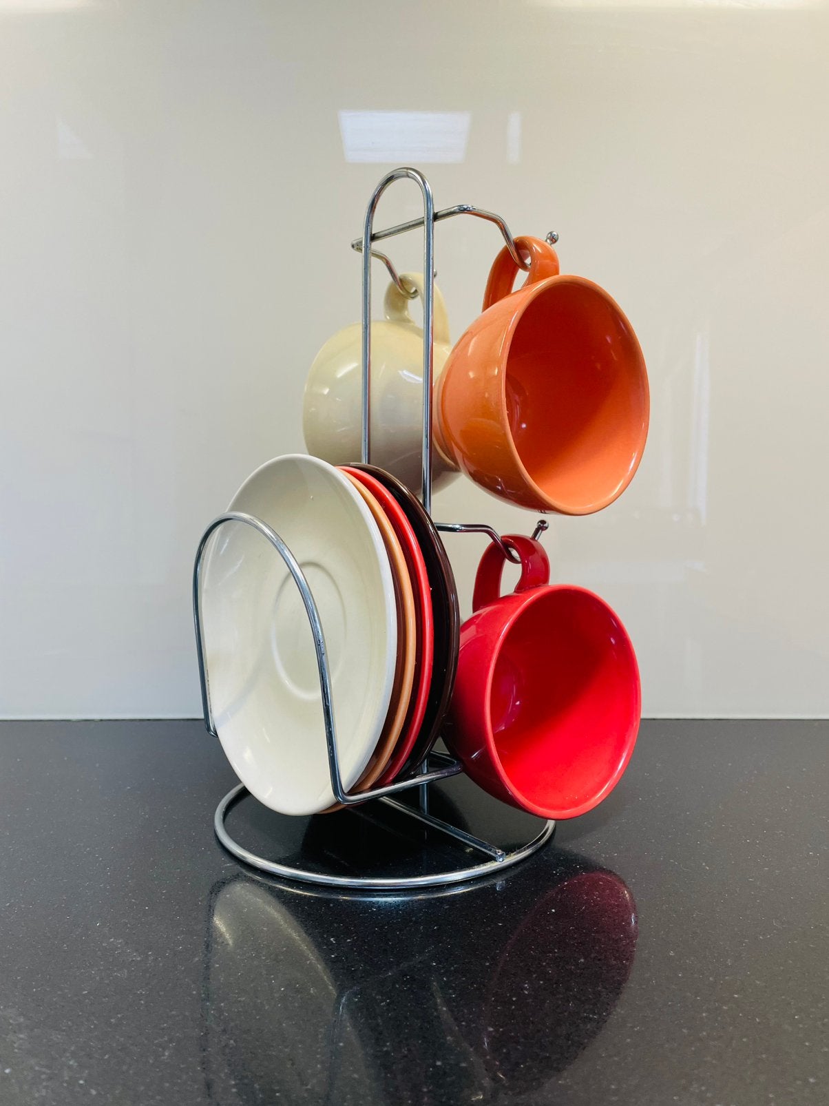 PT Present Time Koffieset op Standaard, Ophalen of Verzenden, Zo goed als nieuw, Effen, Kop(pen) en/of Schotel(s)