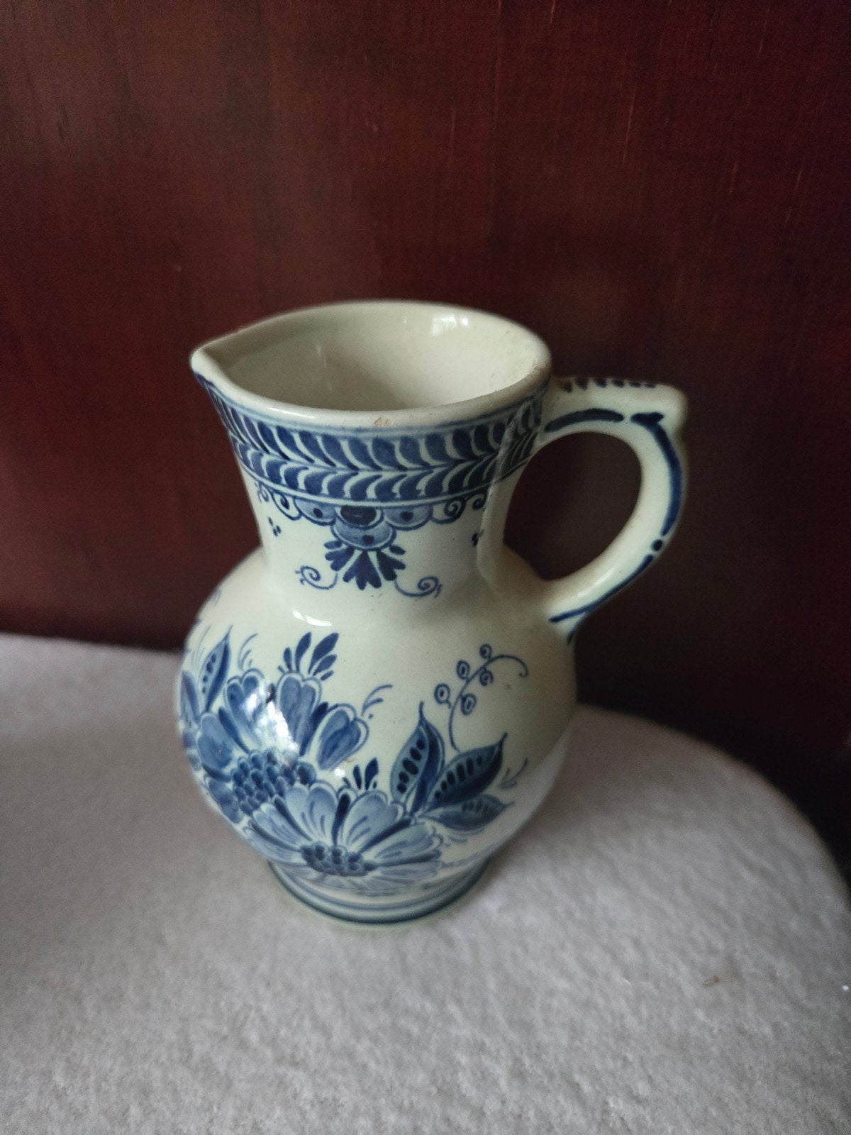 Delfts Blauw melkkannetje "Ram" 13 cm hoog, Ophalen of Verzenden