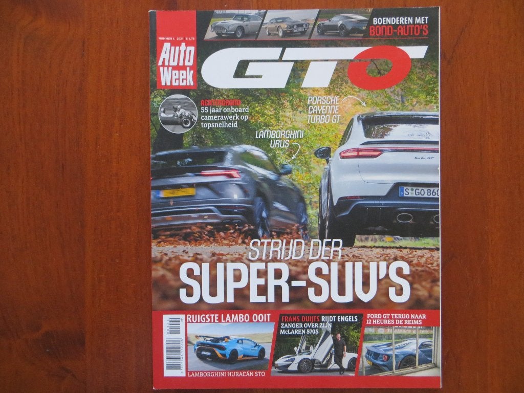GTO 4 2021 Lamborghini Urus, Porsche Cayenne Turbo GT, Boeken, Ophalen of Verzenden, Nieuw, Porsche
