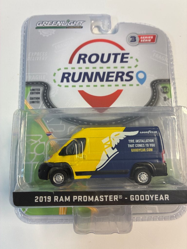 88382 Dodge Ram Promaster - Goodyear - '19 - Greenlight 1:64, Auto, Nieuw, Ophalen of Verzenden, Bachsatztstr. 54 D 72131 Ofterdingen, Germany