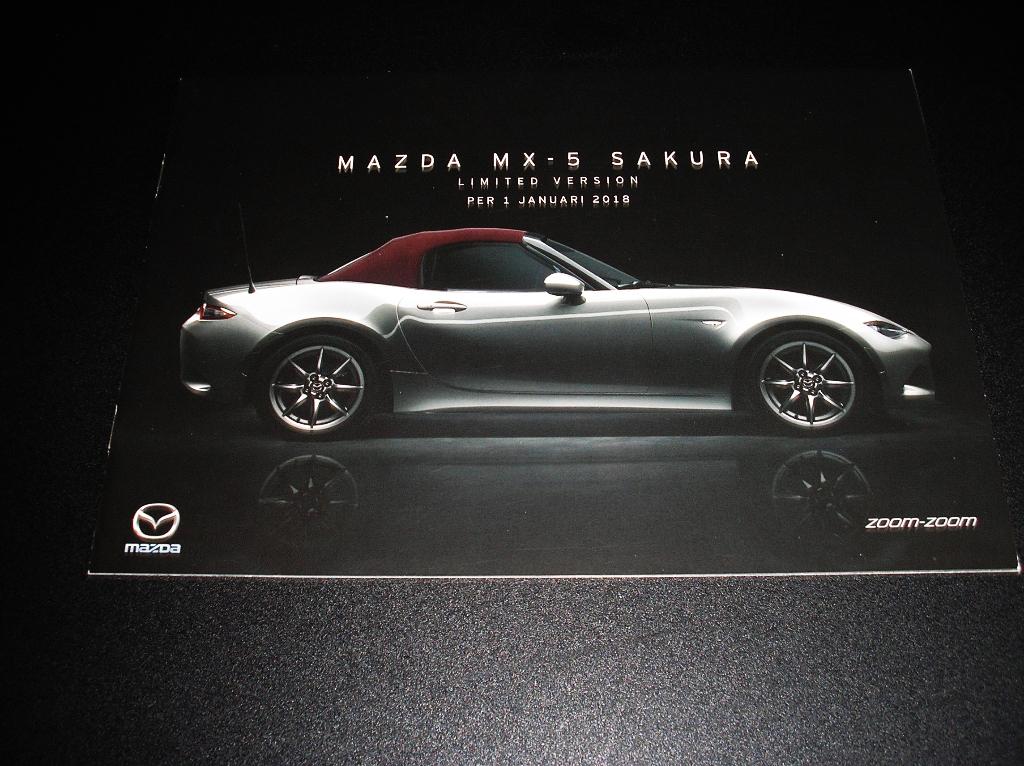 Mazda MX-5 ND, Sakura, prijzen, uitrusting, kleuren, 2018, Boeken, Ophalen of Verzenden, Zo goed als nieuw, Mazda