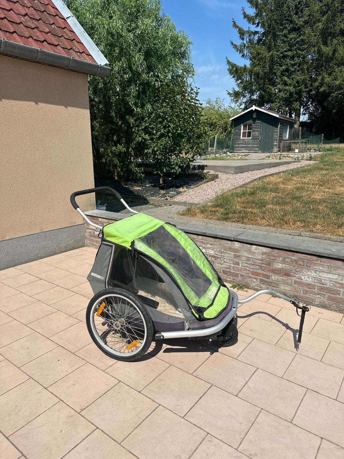 Croozer fietskar voor hond tot 40 kilo + wandelset hondenkar, Ophalen, Zo goed als nieuw, Hondenkar