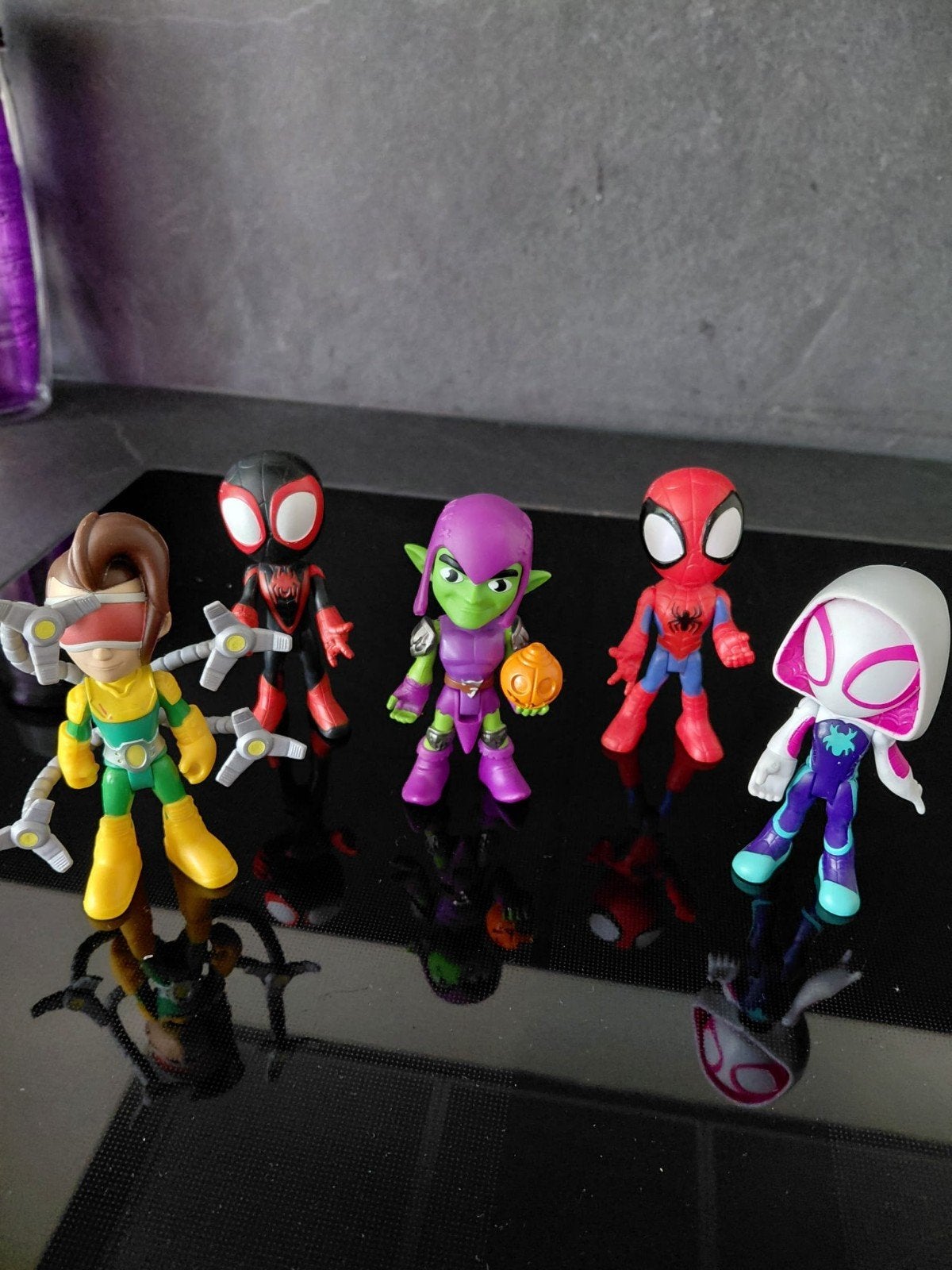 Marvel Spider-Man figuren set - 5 stuks, Ophalen, Gebruikt