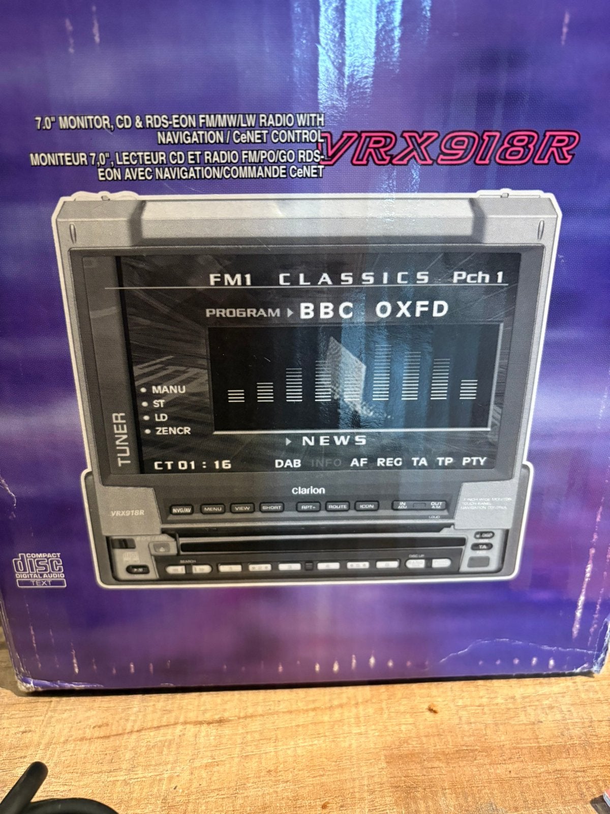 CLARION VRX 928 R, Ophalen of Verzenden, Gebruikt