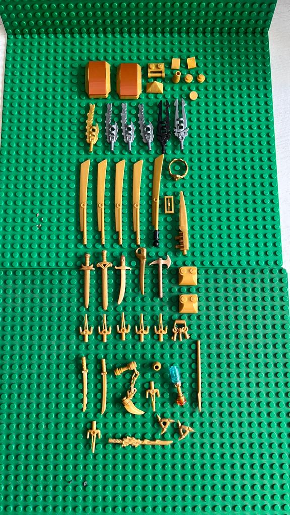 Lego ninjago wapens etc, Ophalen of Verzenden, Zo goed als nieuw, Lego, Ninjago